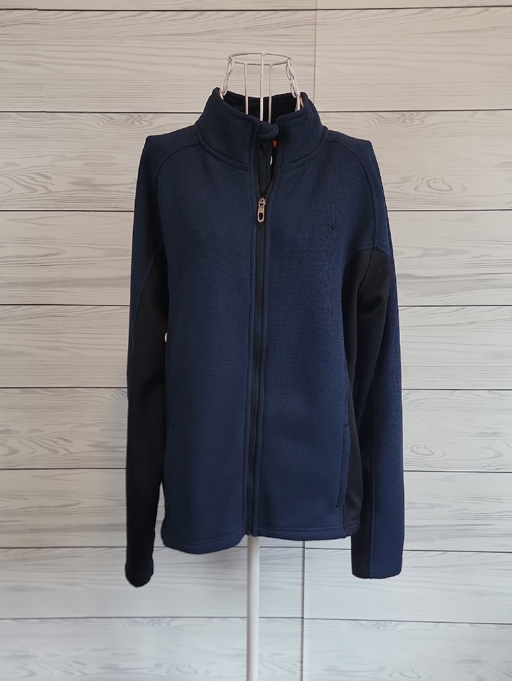 Spyder Frontier Full-Zip Jacket - Navy & Black Mens Size M